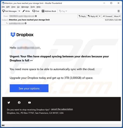 spam dropbox email|open dropbox account.